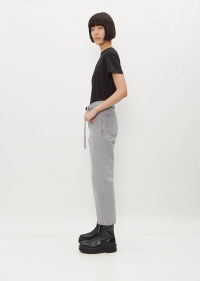Shop Sacai Bootcut Denim Pants — Gray In Gray 301