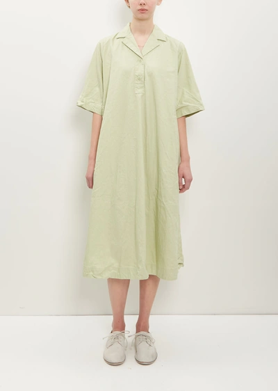 Shop Casey Casey Bowling Linen Cotton Dress In Jade