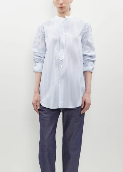 Shop Sofie D'hoore Boyd Shirt In Blue Stripe/white