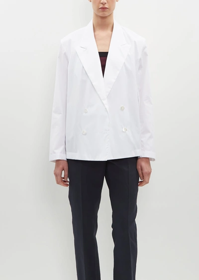 Shop Dries Van Noten Caplana Blazer Shirt In White