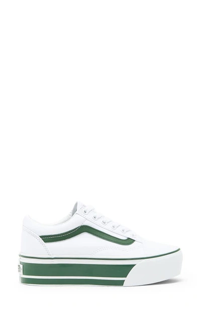 Shop Vans Old Skool Stackform Sneaker In Green True