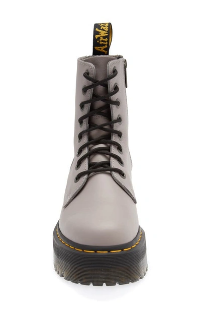 Shop Dr. Martens' Jadon Pisa Platform Boot In Zinc Grey
