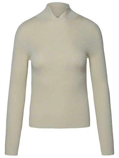 Shop Apc A.p.c. Ivory Cashmere Blend Sweater In Avorio