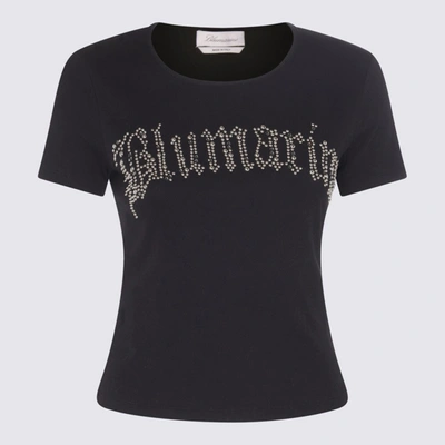 Shop Blumarine T-shirts And Polos Black