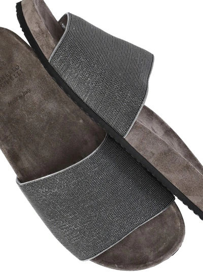 Shop Brunello Cucinelli Sandals In Lignite