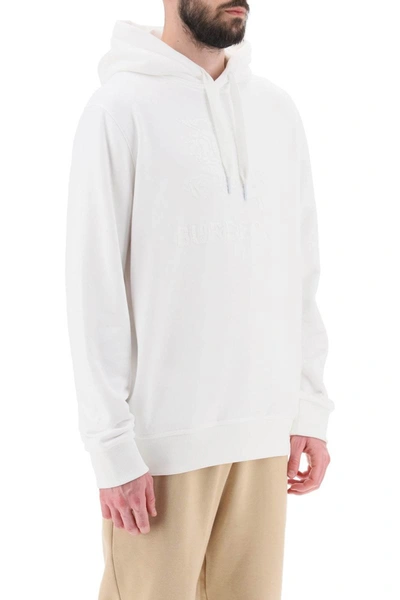 Shop Burberry Sweatshirts In White