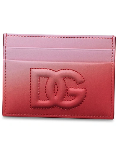 Shop Dolce & Gabbana Pink Leather Cardholder