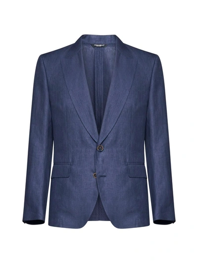 Shop Dolce & Gabbana Jackets In Blue