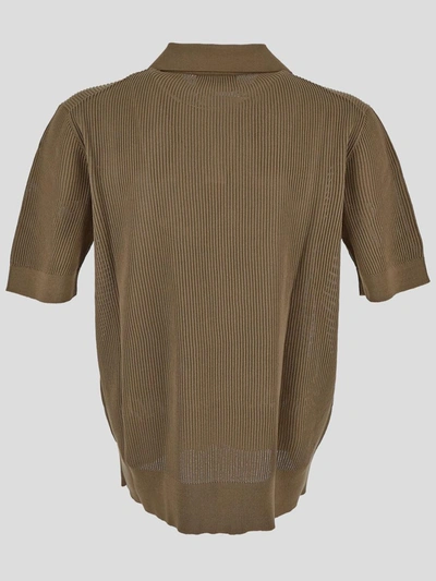 Shop Dolce & Gabbana Short Sleeve Polo Shirt In Beige