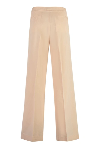 Shop Fabiana Filippi High-waist Wide-leg Trousers In Pink