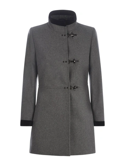 Shop Fay Coat  "virginia" In Grey