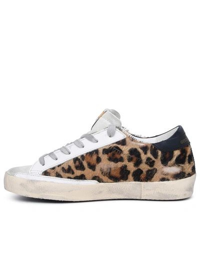 Shop Golden Goose 'super-star Classic' Multicolor Leather Sneakers In Brown