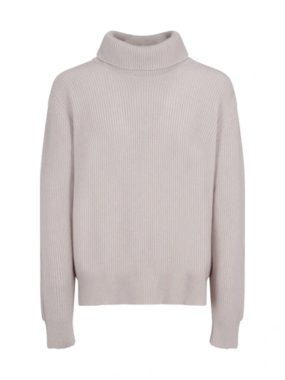 Shop Laneus Knitwear In Bianco Perla/pearl White