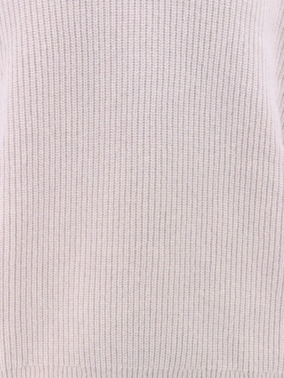 Shop Laneus Knitwear In Bianco Perla/pearl White