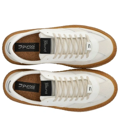 Shop Puraai 1.01 Vintage Vanilla Sneaker In White