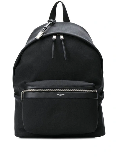 Shop Saint Laurent City Backpack Bags In Black