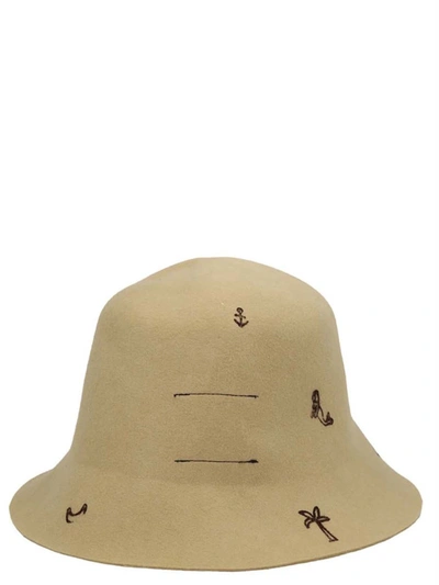 Shop Superduper 'freya'  X Laurent Jorubini Bucket Hat In Beige