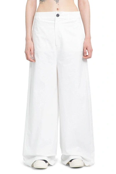 Shop Thom Krom Trousers In Off-white