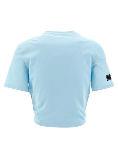 Shop Versace T-shirt In Blue