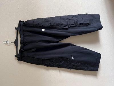 Pre-owned Nike X Peaceminusone Nike Peaceminsuone G-dragon Cargo Pants In Black