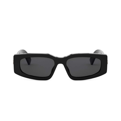Shop Bulgari B.zero1 Rectangular Frame Sunglasses In Black