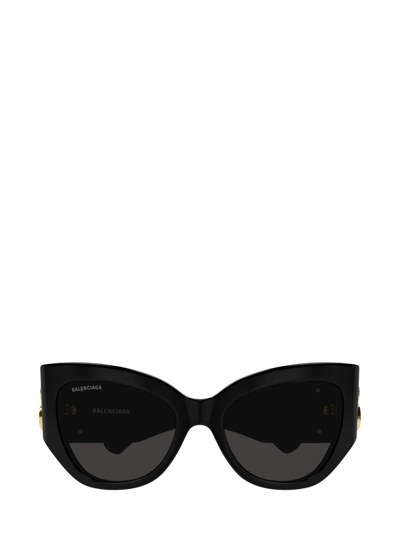 Shop Balenciaga Eyewear Butterfly Frame Sunglasses In Black