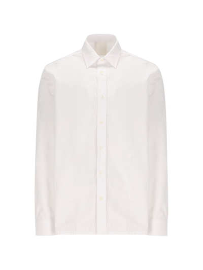 Shop Givenchy Buttoned Long In White