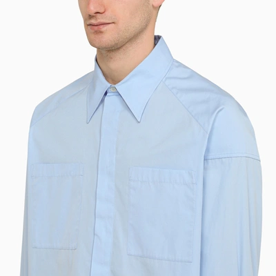 Shop Apc A.p.c. A.p.c. X Nrl Blue Cotton Shirt