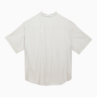 Shop Ami Alexandre Mattiussi Ami Paris Striped Ami De Coeur Button Down Shirt