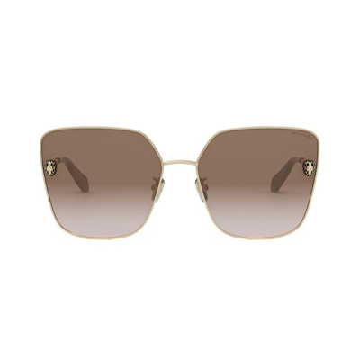 Shop Bulgari Butterfly Frame Sunglasses In Multi