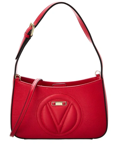 Shop Valentino By Mario Valentino Kai Leather Crossbody In Red