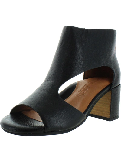 Shop Gentle Souls By Kenneth Cole Charlene Womens Leather Cushioned Dress Sandals In Black