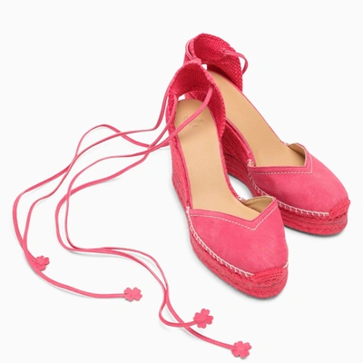 Shop Castaã±er Castañer Magenta Carina 8/007 Espadrilles