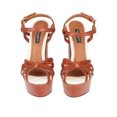 Shop Dolce & Gabbana Keira Heel Sandals