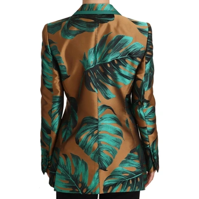 Shop Dolce & Gabbana Lamè Philodendron Jacquard Jacket