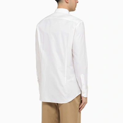 Shop Etro White Cotton Button Down Shirt