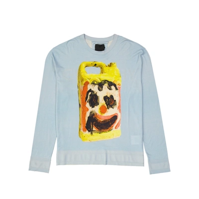 Shop Givenchy Wool And Silk Printed Sweater