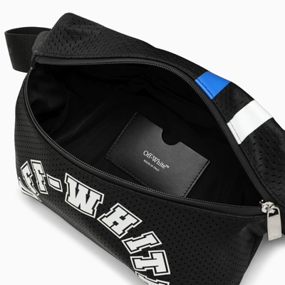 Shop Off-white Off White™ Black Mesh Bumbag With Logo