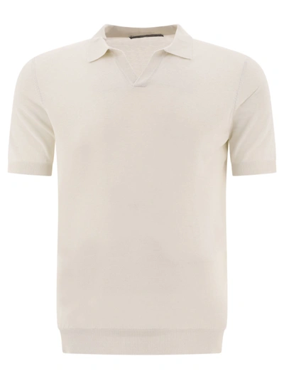 Shop Tagliatore Silk Polo Shirt