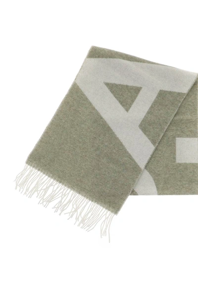 Shop Apc A.p.c. Malo Wool-blend Scarf In Green