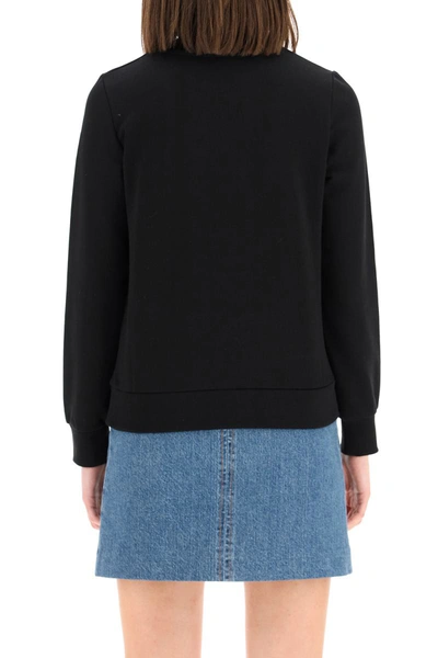 Shop Apc A.p.c. Sweatshirt Logo In Black