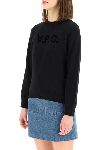 Shop Apc A.p.c. Sweatshirt Logo In Black