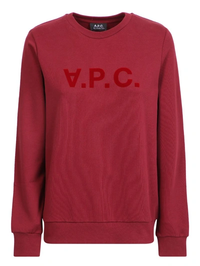 A.p.c. Sweaters In Bordeaux