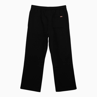 Shop Acne Studios Cotton-blend Sports Trousers In Black