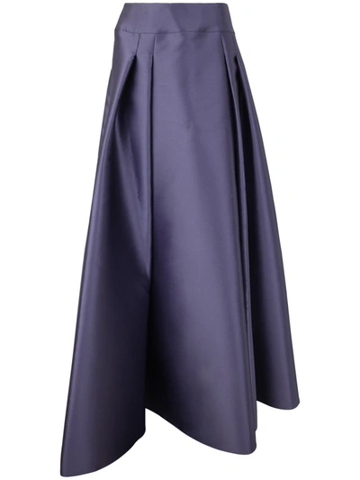 Shop Alberta Ferretti Long Skirt Clothing In Pink & Purple