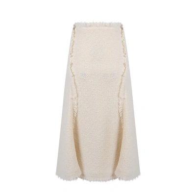 Shop Alberta Ferretti Skirt In White