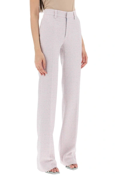 Shop Alessandra Rich Pants In Tweed Boucle' In Multicolor