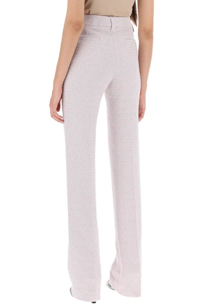 Shop Alessandra Rich Pants In Tweed Boucle' In Multicolor