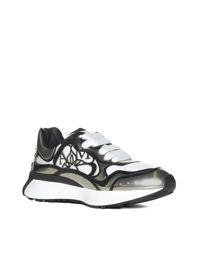 Shop Alexander Mcqueen Sneakers In White/beige/blk/sil