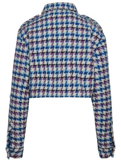 Shop Amen Multi Wool Blend Jacket In Multicolor